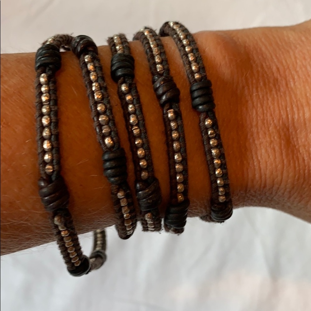 Chan Luu 5 Wrap Leather Bracelet